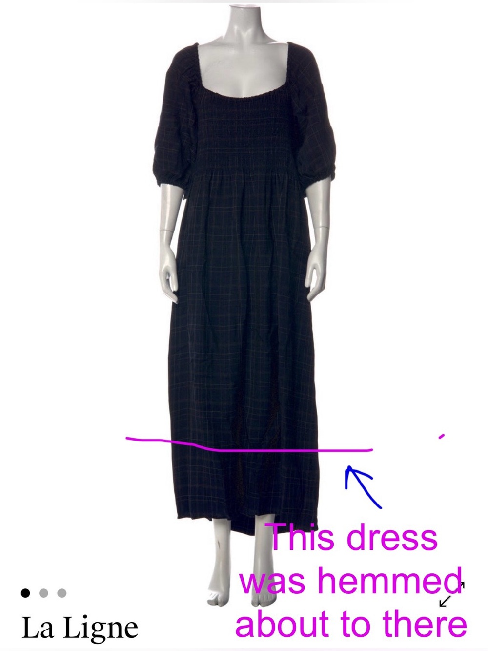 La Ligne Blue Dress, L